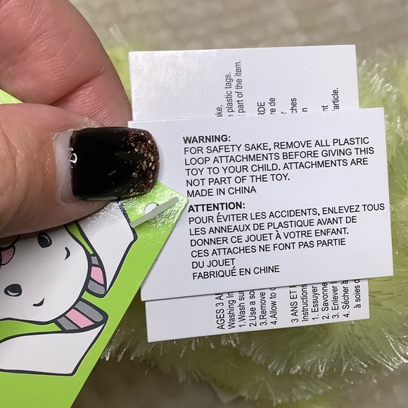 Vintage Loblaws 2004 Plush Yellow Green Bunny Rabbit Stuffed Animal Toy w Tags - Picture 8 of 13